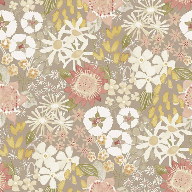 Schumacher Feather Bloom Wallpaper | Perigold